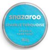Culori pictură pe față 18ml Sparkle Colors Snazaroo 481 Sparkle Turquoise pentru școală, desen, pictură, hobby și proiecte creative.