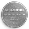 Culori pictură pe față 18ml Sparkle Colors Snazaroo 761 Sparkle Gun Metal Grey pentru școală, desen, pictură, hobby și proiecte creative.