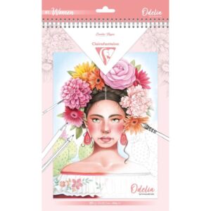 Carte de colorat A4 250g/m 20 de coli Multi-tehnici - Women Clairfontaine