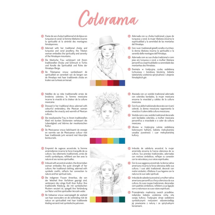 Carte de colorat A4 250g/m 20 de coli - Women - imagine 6