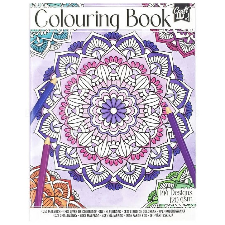 Carte de colorat 72 coli - Flori Mandala Grafix