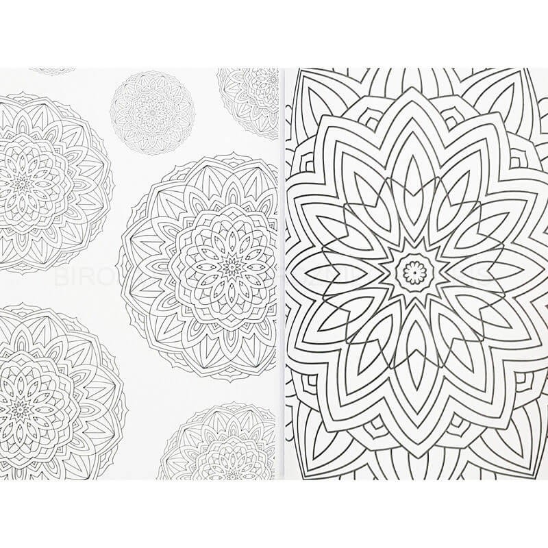 Carte de colorat 72 coli - Flori Mandala Grafix - imagine 3