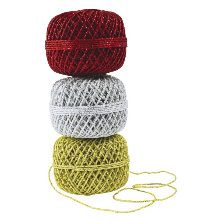 Sfoara metalizata 20m x 1mm Argintiu Clairefontaine - imagine 2