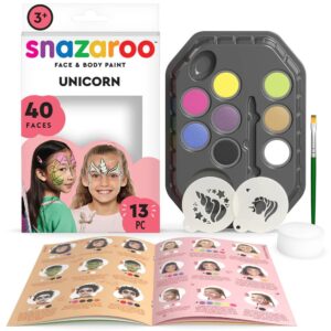 Set 8 culori pictura pe fata - Unicorn Snazaroo