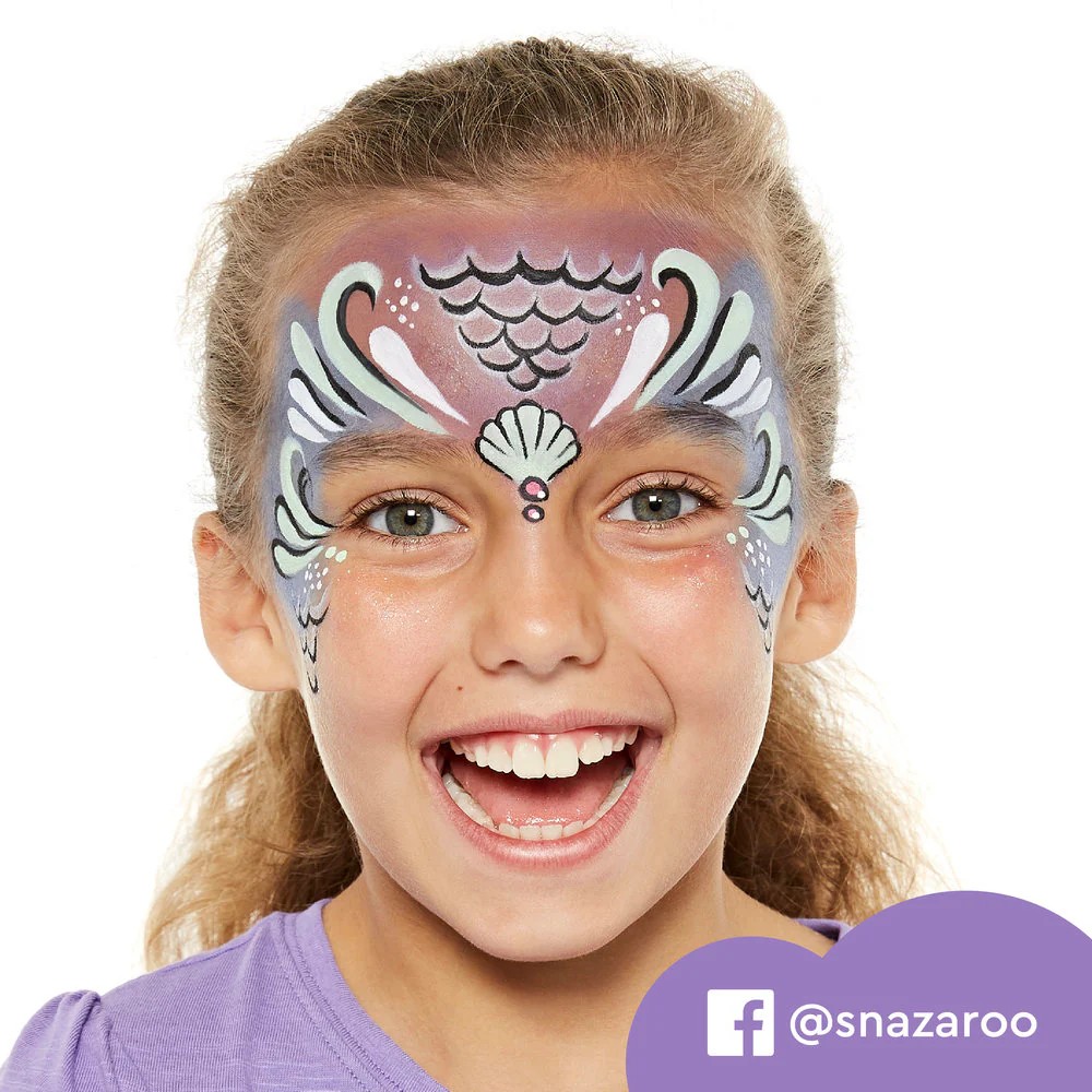 Set 8 culori pictură pe față Unicorn Snazaroo pentru școală, desen, pictură, hobby și proiecte creative.