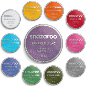 Culori pictura pe fata 18ml - Sparkle Colors Snazaroo