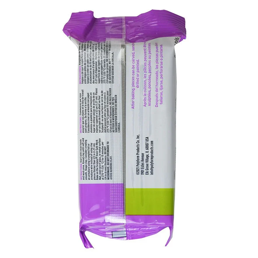 Pasta polimerica Super Sculpey Medium Blend – Gray 454g pentru școală, desen, pictură, hobby și proiecte creative.