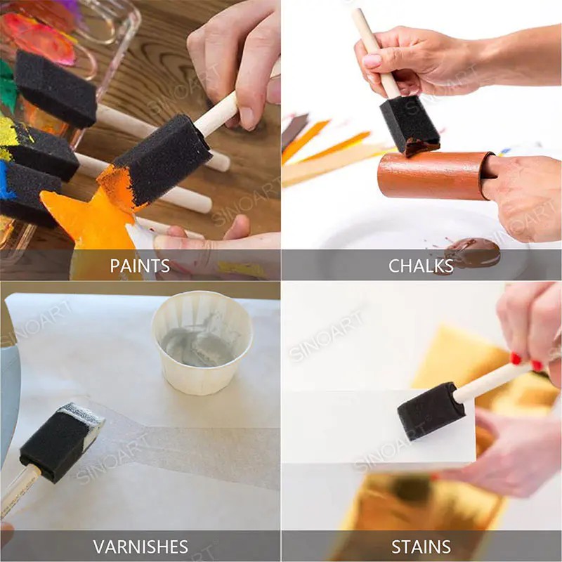 Pensula tip burete dreptunghiular SinoArt pentru pictură, desen, hobby și proiecte artistice.