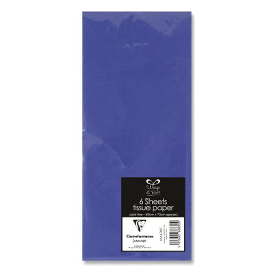 Hartie de Matase set 6 foi 50x70cm Albastru Inchis - Dark Blue