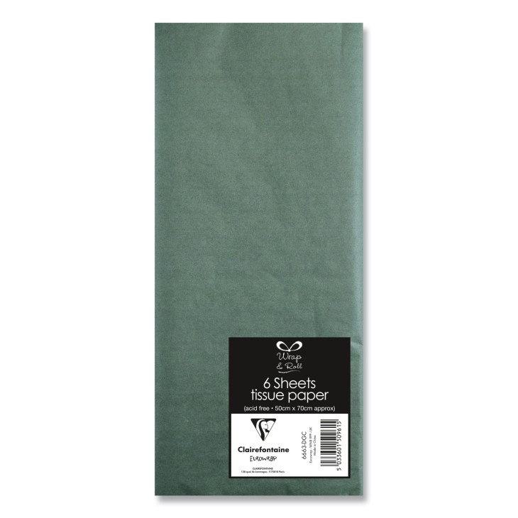 Hartie de Matase set 6 foi 50x70cm Verde Inchis