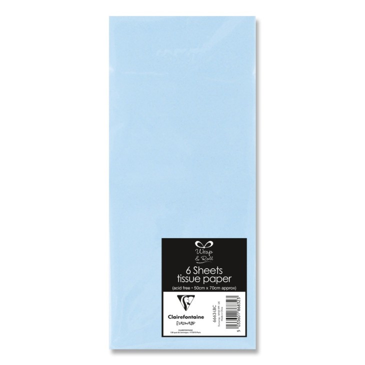 Hartie de Matase set 6 foi 50x70cm Albastru Deschis