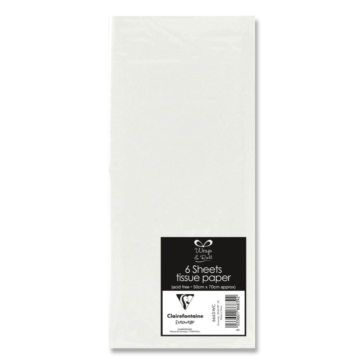 Hartie de Matase set 6 foi 50x70cm Alb
