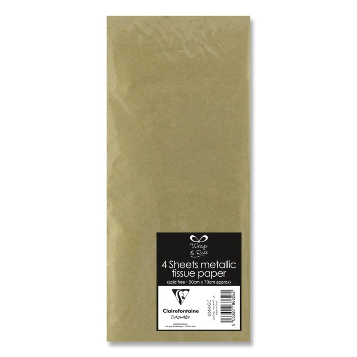 Hartie de Matase set 4 foi 50x70cm Auriu