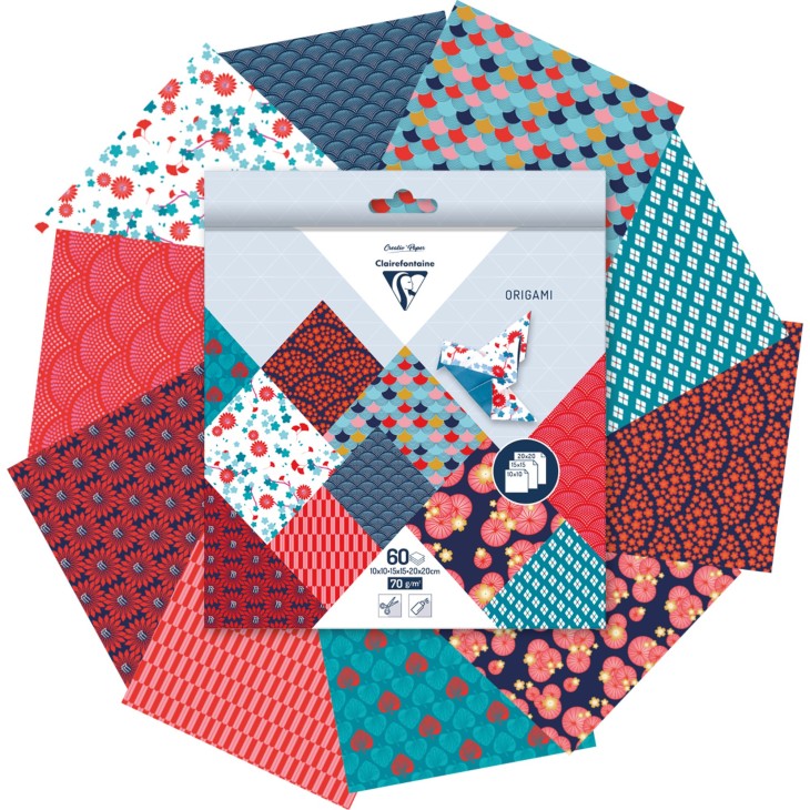 Hartie Origami set 60 Foi Hanayo Clairefontaine - imagine 2