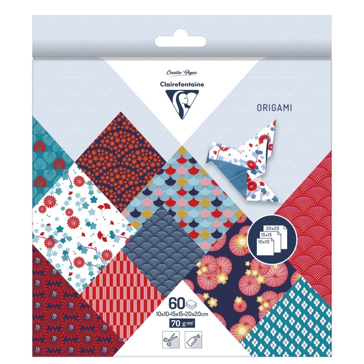 Hartie Origami set 60 Foi Hanayo Clairefontaine