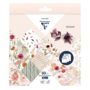 Hartie Origami set 60 Foi Dried Flowers Clairefontaine