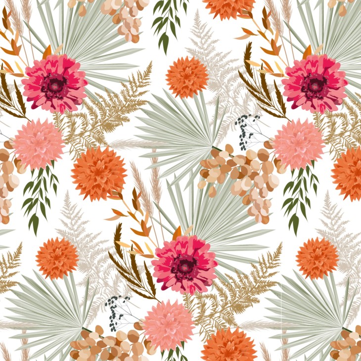 Hartie Origami set 60 Foi Dried Flowers Clairefontaine - imagine 8