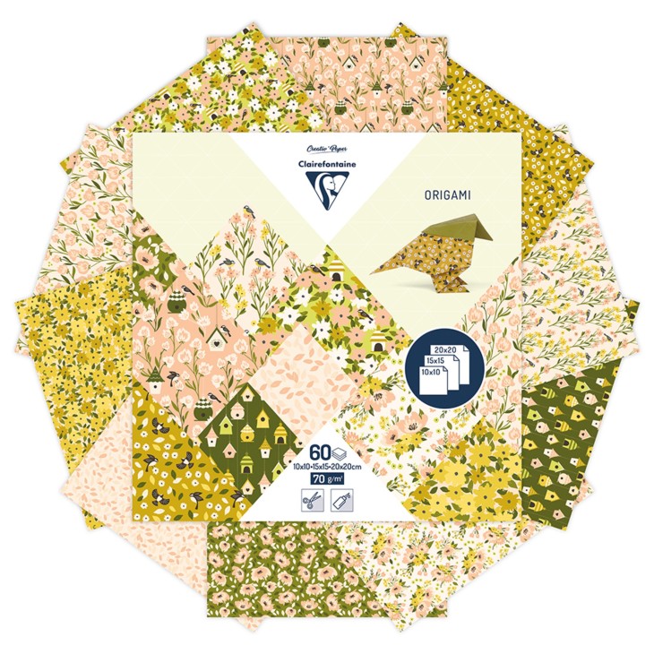 Hartie Origami set 60 Foi Spring Clairefontaine - imagine 2