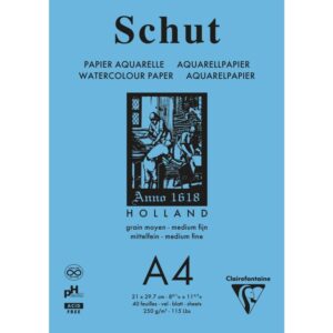 Bloc desen Acuarela A4 250g/m 40 file Schut Clairfontaine