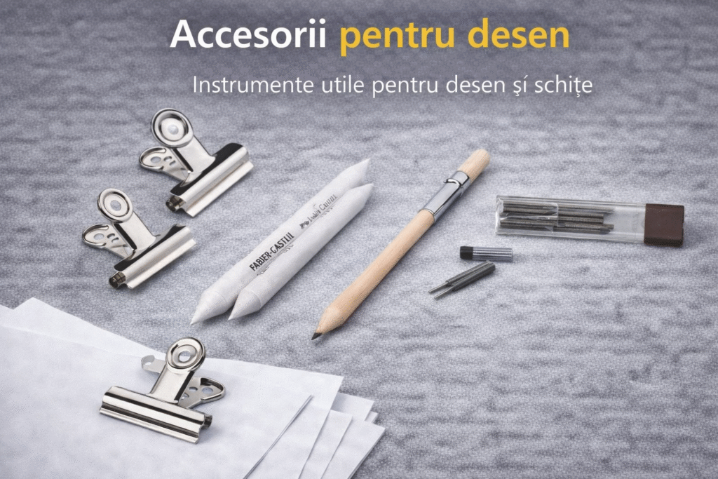 accesorii pentru atelier de desen, accesorii pentru artisti plastici, accesorii pentru schite artistice