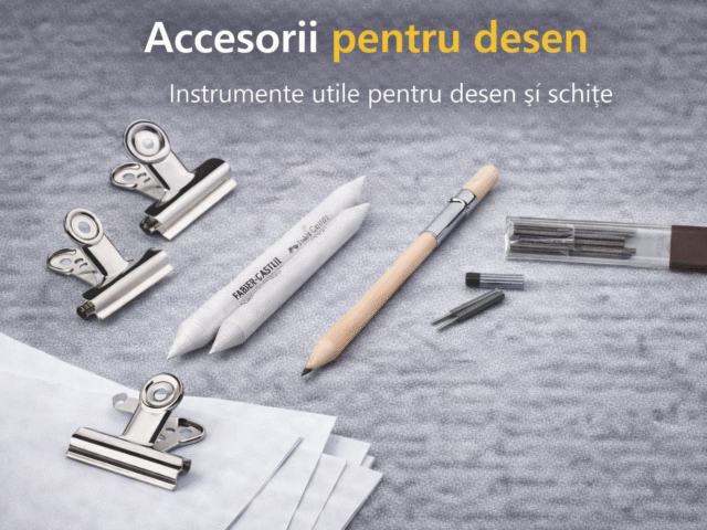 Accesorii diverse pentru desen – instrumente utile pentru artiști și pasionați de grafică