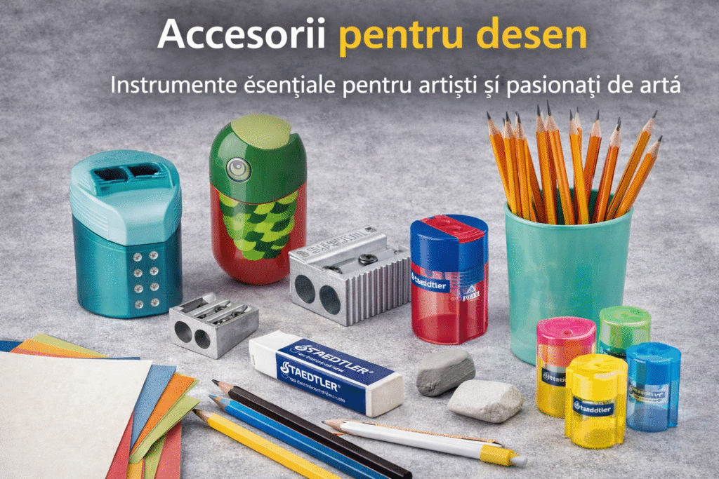 accesorii pentru desen scoala, accesorii pentru ilustratie, accesorii pentru desen si schite