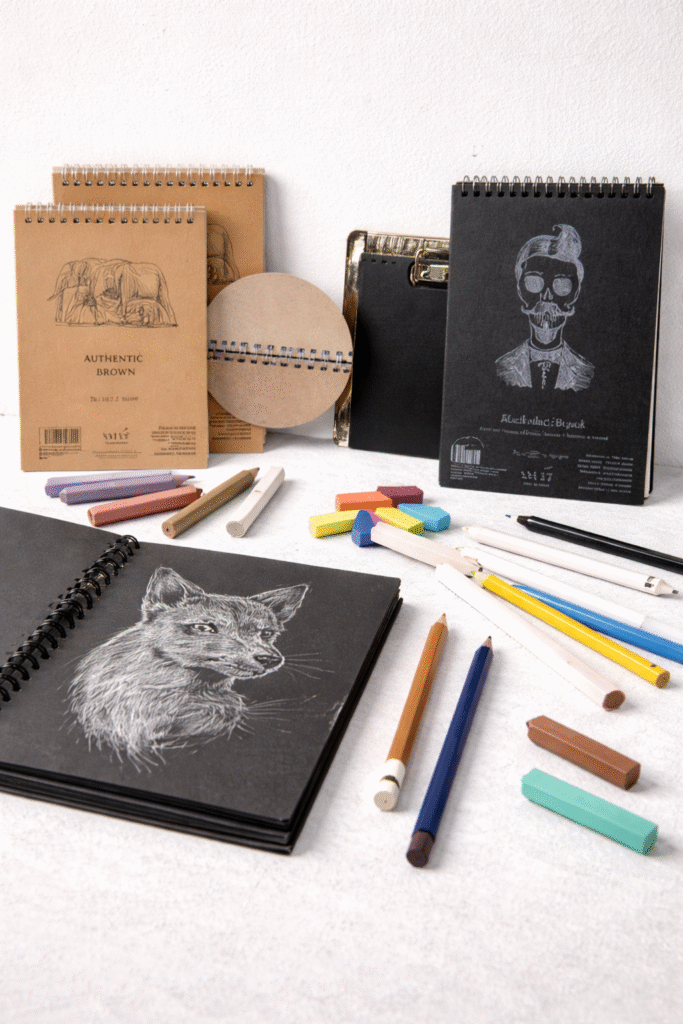 hartie colorata artistica, bloc desen pentru ilustratie