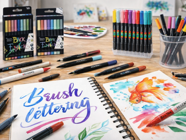Carioci tip pensulă – instrumentul ideal pentru caligrafie și ilustrație