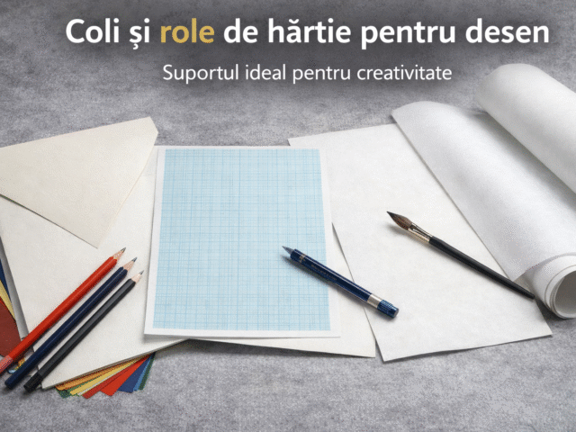 Coli și role de hârtie pentru desen – suportul ideal pentru creativitate