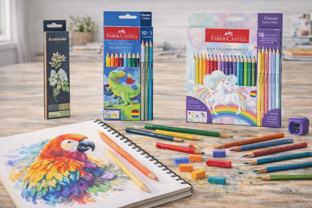 materiale grafica, articole pentru desen, creioane artistice