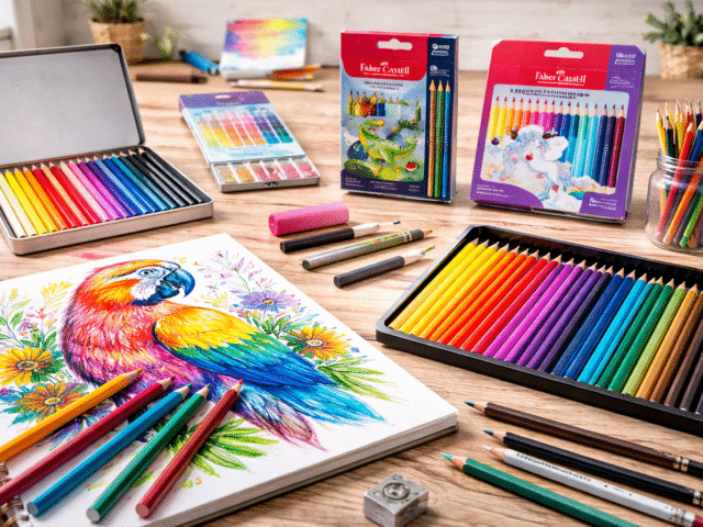 Creioane colorate – instrumente creative pentru desen și ilustrație