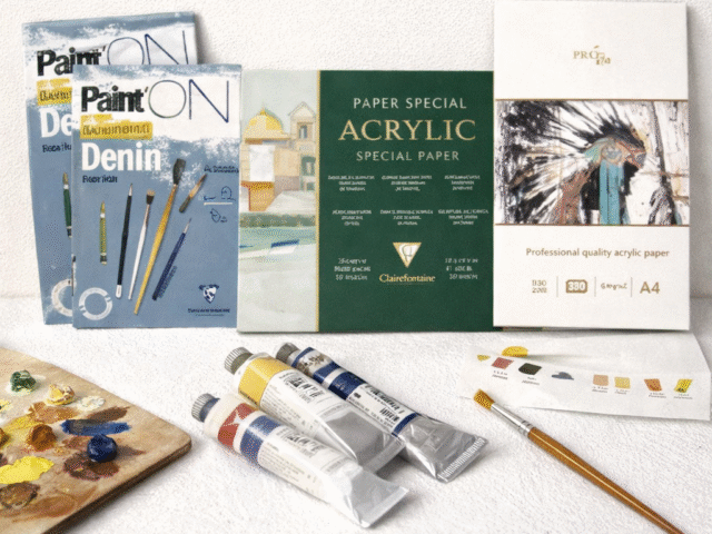 Hârtie pentru acrilic – ghid complet pentru pictura cu culori acrilice