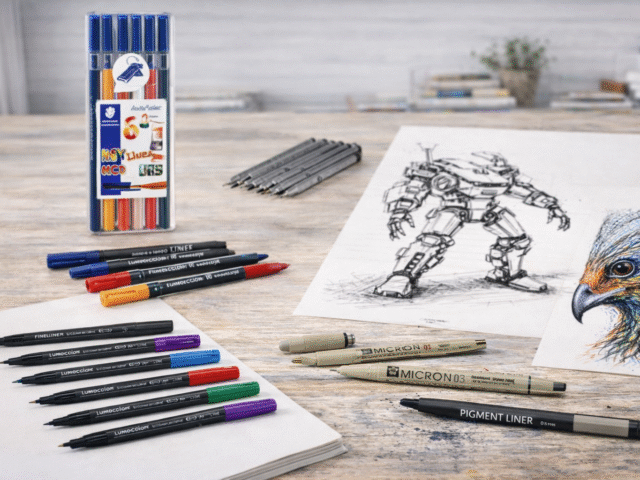 Linere pentru desen și ilustrații – instrumente esențiale pentru precizie