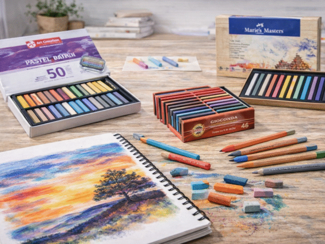 Pastel uscat pentru grafică – tehnica preferată de artiști pentru culoare și expresivitate