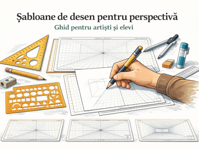 Șabloane de desen pentru perspectivă – ghid pentru începători și artiști