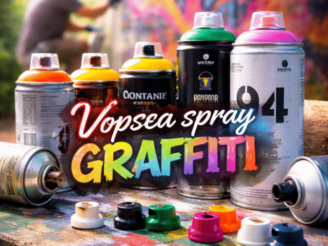 Vopsea spray graffiti – ghid complet pentru artiști urbani și proiecte creative