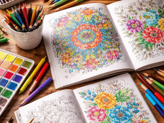 Cărțile de colorat – relaxare, creativitate și beneficii pentru toate vârstele