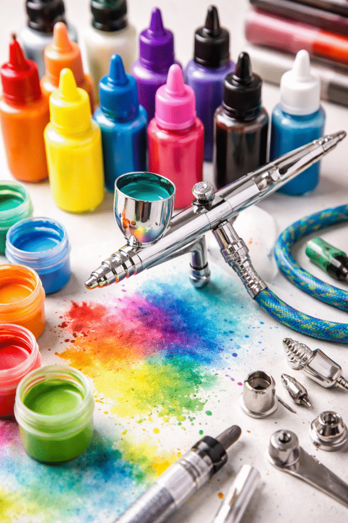 aerografie culori vopsele aerograf tehnici aerografie culori pentru airbrush pictură cu aerograf echipament aerograf artă aerografie