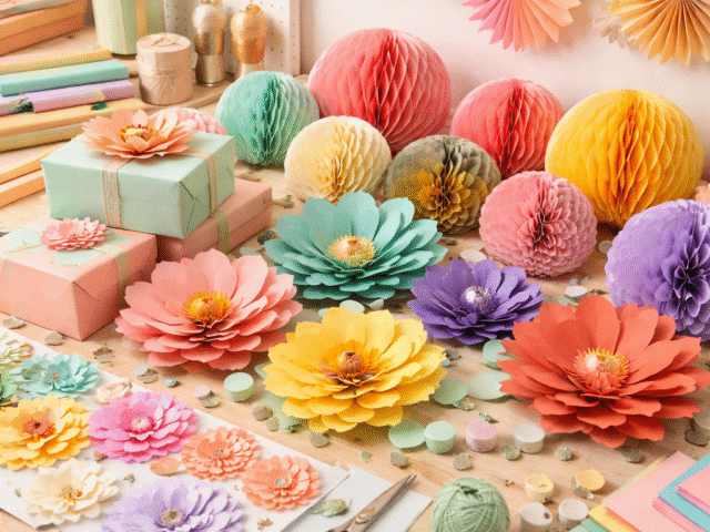 Decorațiuni din hârtie și carton – idei creative pentru pasionații de craft