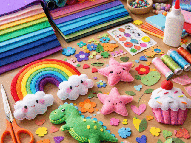 Fetru și foi gumate – materiale versatile pentru proiecte creative