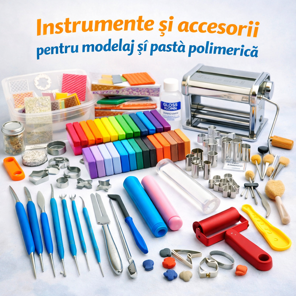 instrumente modelaj accesorii pastă polimerică unelte modelaj copii set modelaj profesional lut polimeric unelte DIY bijuterii handmade