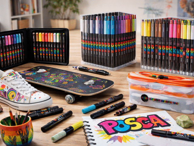 Markere Posca – culori acrilice pentru creativitate fără limite