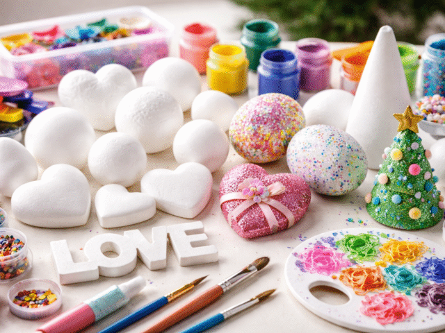 Obiecte din polistiren – idei creative pentru decor și proiecte DIY