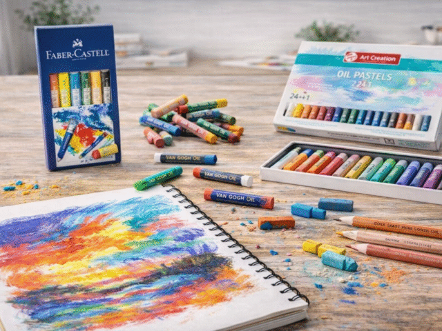Pastelul uleios pentru grafică – culori intense și tehnici creative