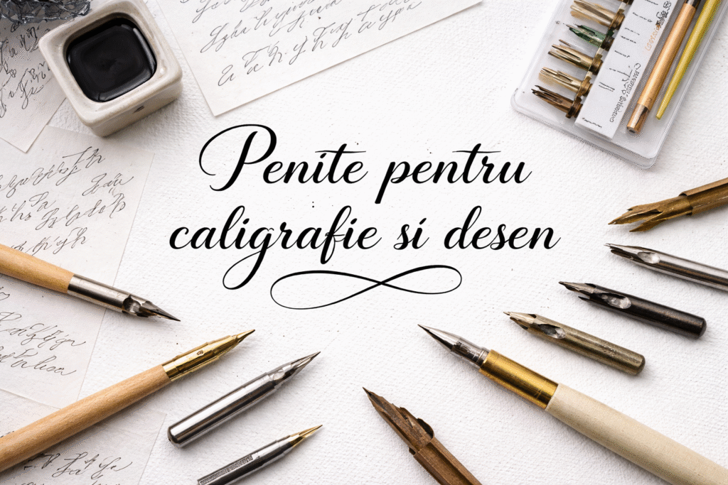 lettering, caligrafie clasica, penita flexibila