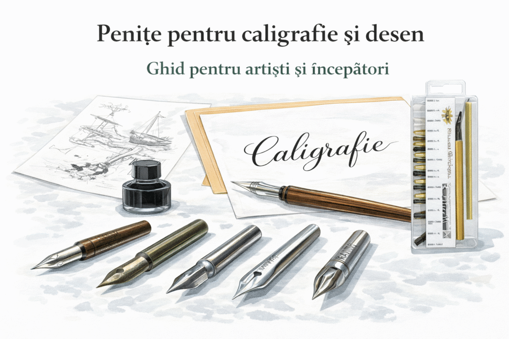 accesorii caligrafie, instrumente desen artistic