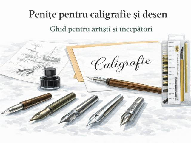 Penițe pentru caligrafie și desen – cum alegi penița potrivită pentru scrisul artistic
