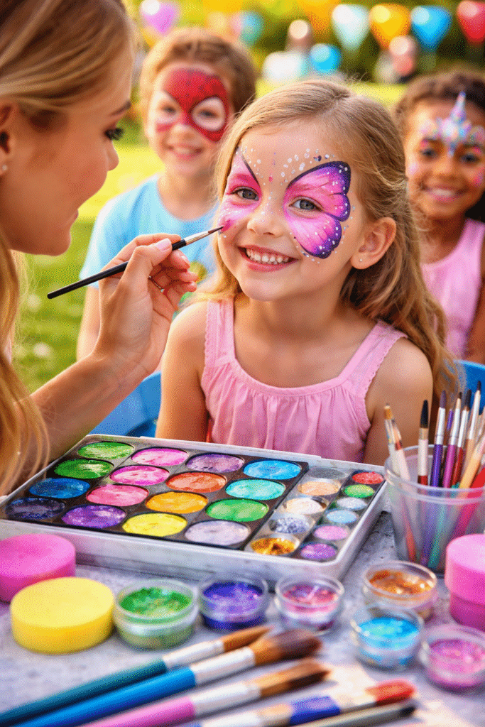 idei de pictură pe față pentru copii cum să faci face painting acasă modele simple de pictură pe față pictura pe față la petreceri materiale necesare pentru face painting