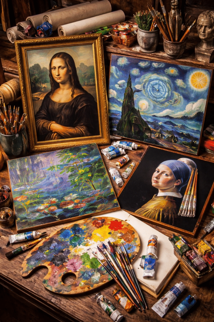 artiști celebri istoria artei tablouri celebre și semnificația lor cele mai cunoscute picturi din lume opere de artă faimoase stiluri de pictură pictură clasică pictură modernă