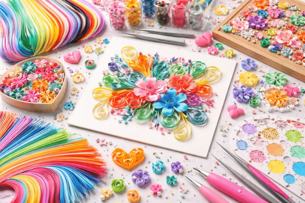 quilling hobby creativ filigran din hârtie artă din hârtie DIY quilling idei handmade hobby relaxant tehnici quilling